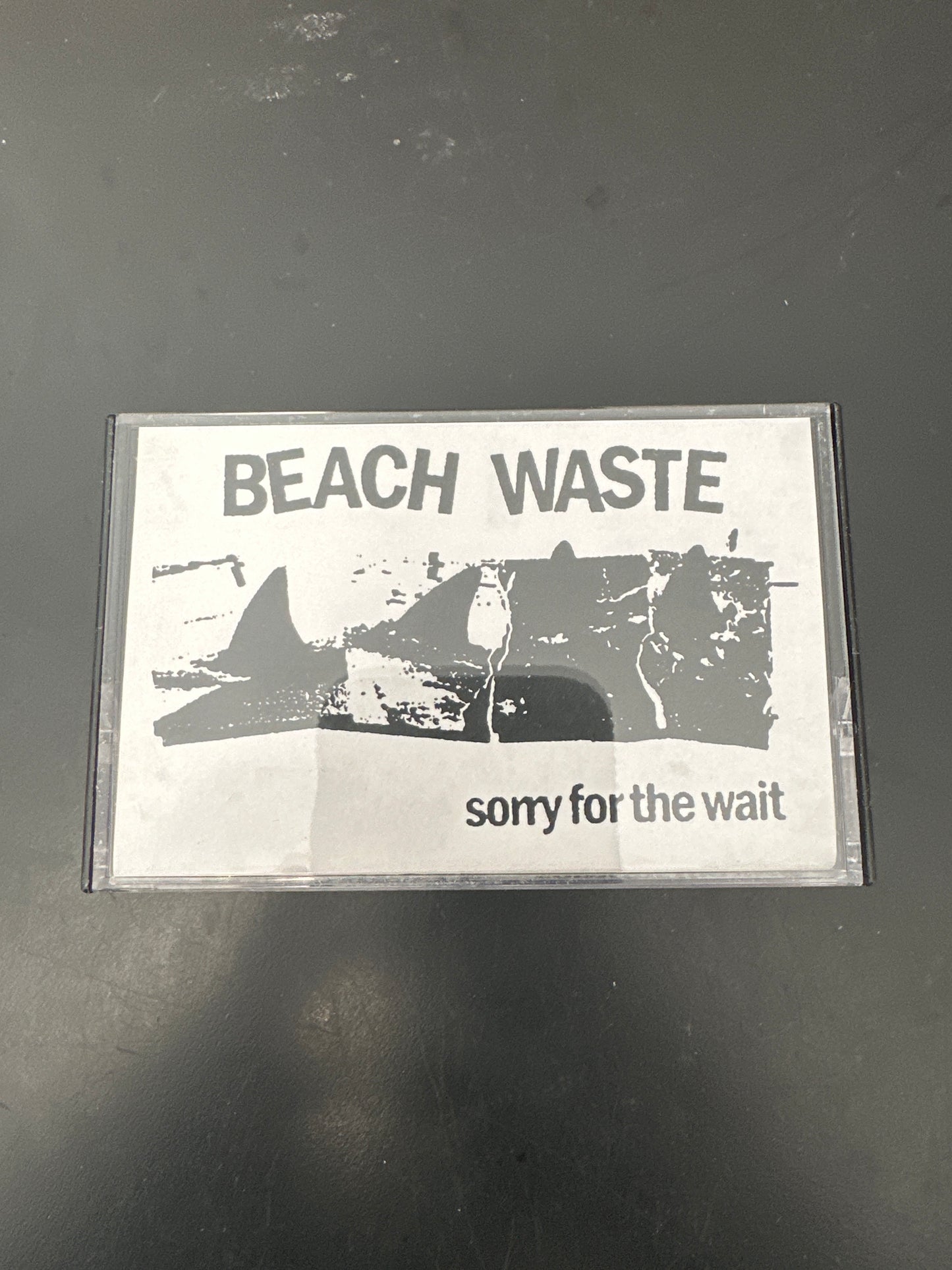 Beach Waste Sorry for the wait tape